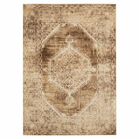 UNITED WEAVERS OF AMERICA 5 ft. 3 in. x 7 ft. 2 in. Marrakesh Sultana Light Brown Rectangle Area Rug 3801 30352 58